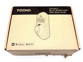 Te012w-k Teeho Keyless Wifi Smart Lock With Door Knob Model - Matte Black
