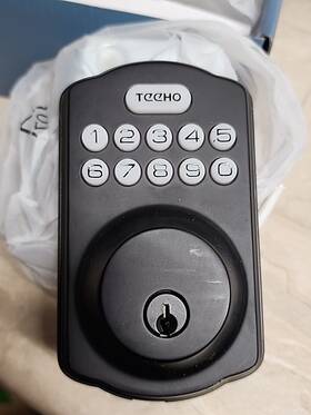 Te001 Teeho Teoo1 Weatherproof Keyless Entry Keypad Digital Door Deadbolt Black