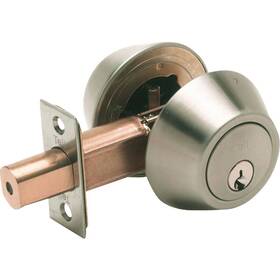Cl100056 Tell Satin Stainless Steel Commercial Double Cylinder Deadbolt Pack Of