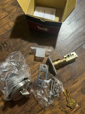 Cl110180 Tell Db2051 Commercial Single Cylinder Deadbolt With Tubular Latch Us32d New