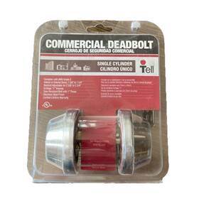 Cl500055 Tell Manufacturing Satin Stainless Steel Key Control Deadbolt B6