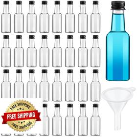 B0cf58r6vp Tessco For You 100 Pcs Mini Liquor Bottles Plastic 4oz Cocktail Sauce Holders Black