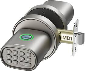Md1tus  Thorbolt Keyless Fingerprint Door Lock With Keypad Biometric Knob Auto-lock 2-1/4 Inch