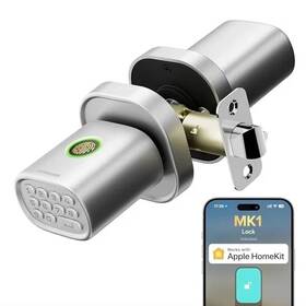 Mk1casilv Thorbolt Fingerprint Door Lock With Keypad Knob Homekit Over