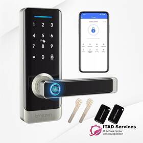 A233 Tmezon Smart Door Lock Fingerprint With Keypad Keyless Entry