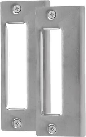 Tofficu 445039055097 Door Lock Accessories 5-pack Elongated Strike Plates For Deadbolt R