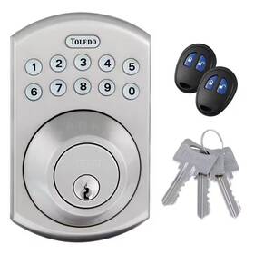 Toledo 313035590577 Electronic Stainless Steel Deadbolt With Remote Control