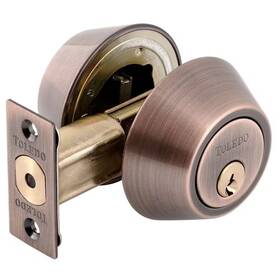 Toledo 445020023098 Double Cylinder Antique Copper Deadbolt