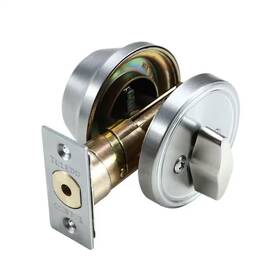 Toledo 445025386365 Single Cylinder Satin Stainless-steel Deadbolt