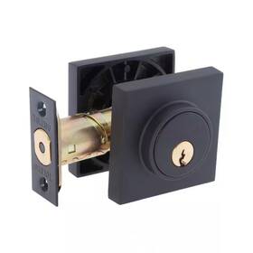 Toledo 711181559217 European Square Rosette Iron Steel Double Cylinder Deadbolts
