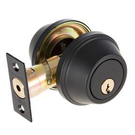 Toledo 711181781816 Double Cylinder Iron Black Deadbolt