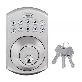 Toledo 726084766044 Electronic Stainless Steel Deadbolt