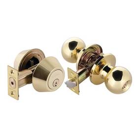 Toledo 871193006618 Avila Polished Brass Single Cylinder Keyed Entrance/double-cylinder