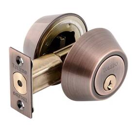 Cv1801-us11 Toledo Double Cylinder Antique Copper Deadbolt