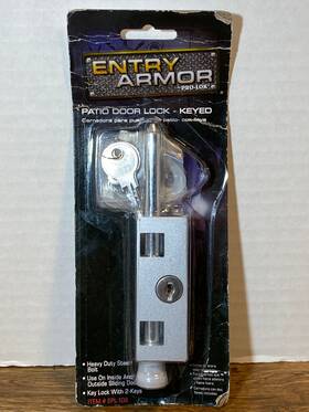 Epl-106-al Toledo Entry Armor Pro-lok Sliding Patio Door Lock Keyed Heavy Duty