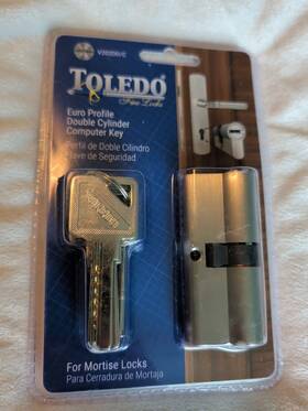 V202dd Toledo Euro Profile Double Cylinder Computer Key V202dd/c