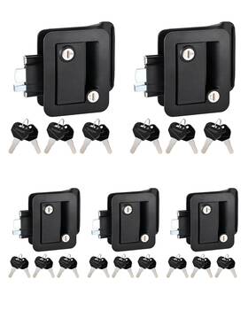 Tk200x5-ep-blck-dk Trampgik Engineering Plastic Camper Door Lock Handle Latch Replacement F
