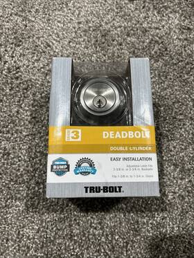 Tru-bolt 048037351832 - Double Cylinder Deadbolt Lock Brand New
