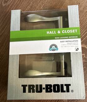 1733382 Tru-bolt Hall And Closet Non-locking Interior Door Handles #1733382 - New Open