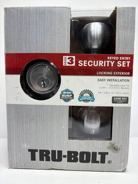 1734375 Tru-bolt Door Lock Set Exterior Security Dead And Entry