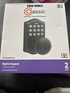 1740022 Tru-bolt Electronic Knob With Keypad