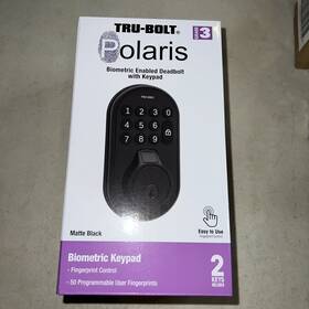 1745012 Tru-bolt Polaris Biometric Keypad Matte Black #1745012 Brand New