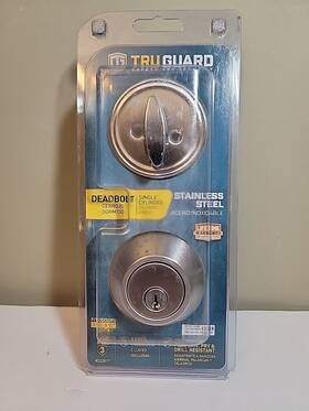 Dl61-ka3 Truguard Dl61 Ka3 Single-cylinder Deadbolt Stainless Steel - Quantity 1
