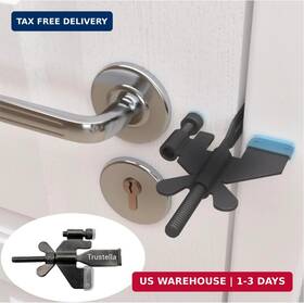 Trustella 196852326754 Original Heavy-duty Portable Door Lock - Stainless Steel Security Devi