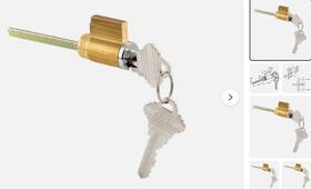 13586.00.0001 Truth Hardware Schlage Compatible 1-1/4 Inch Cylinder Locks 4 Total Cores With 8 Keys