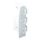 9888 U Products Flip Action Door Lock Reversible White Painted Steel