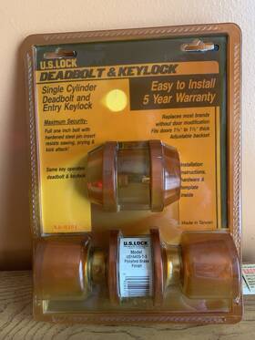1640s U.s. Lock 1640s- Deadbolt And Keylock