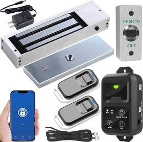 Wifi-500kg-814a Uhppote New- 2.4ghz Wifi Outswing Indoor 1200lb Electric Magnetic Door Lock Kit