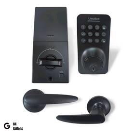 Ulecoce Wz-u18l-black-1107 U18 Keyless Entry Door Lock Deadbolt With Handle Set Black