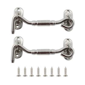 0790si Ulifestar 2 Pack Hook And Eye Latch Barn Door Heavy Duty Stainless Stee