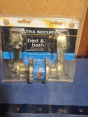 42090 Ultra Security Plus Bed Bath Interior Privacy Locking Door Knob