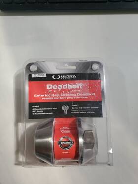 83970 Ultra Security Deadbolt Exterior Key-locking