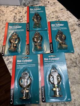 Ultra Hardware 749694169074 Rim Cylinder For Latches And Jimmy Proof Deadlocks Brass Bulk Lot Of 6