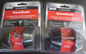 Ultra Security 749694844360 Deadbold Exterior Key Locking Deadbolt Oil Rubbed Bronze - 2 Pk
