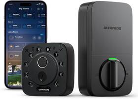 Ultraloq 445023595585 2026 Upgrade Bolt Fingerprint Smart Lock In Black Biometric Deadbolt