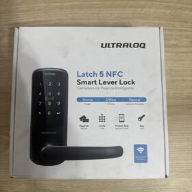 5-n-bk Ultraloq Latch 5 Nfc Smart Door Lock With Built-in Wifi Key Fob Code App