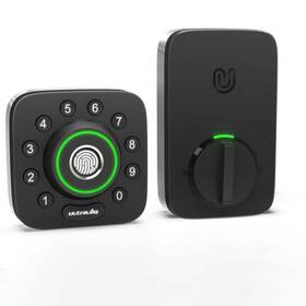 Ultraloq 850021446079 Electronic Door Locks U-bolt Pro Black With Wi-fi Smart Lock Satin Nickel