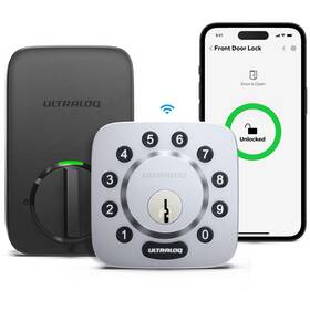 Ultraloq 850021446239 U-bolt Wifi Smart Lock With Door Sensor 5-in-1 Keyless Entry