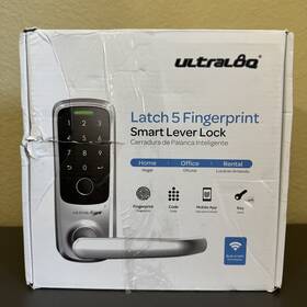 Ultraloq 850021446772 New Latch 5 Worlds First Built-in Wifi Smart Lock With Fingerprint Id