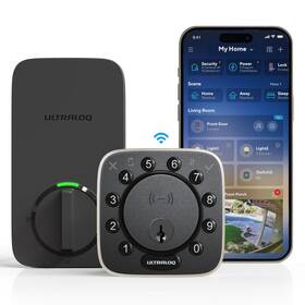 Ultraloq 850061507242 Bolt Nfc Smart Lock Built-in Wifi Keyless Entry Door With Sensor