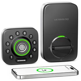 Ultraloq 850770008559 Smart Lock U-bolt Pro 7-in-1 Fingerprint Keyless Entry Door Wit