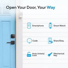 Ultraloq 850770008603 Ubolt Smart Lock 5in1 Keyless Entry Door With App Control Keypad Deadbolt A