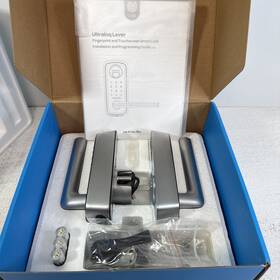 Ultraloq 850770008672 Lever Lock Fingerprint And Touchscreen Keyless Entry Satin Nickel New