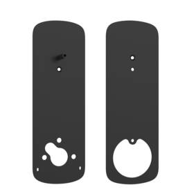 Ultraloq 855929003843 Deadbolt Cover Plate For Smart Lever Lock - Matte Black
