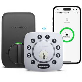 89231664 Ultraloq U-bolt 5-in-1 Bluetooth Enabled And Keypad Smart Deadbolt Door