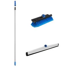 Unger 313100671613 Lock-on 22 Inch Foam Floor Squeegee 60 Aluminum Pole Dual Ended And Mul